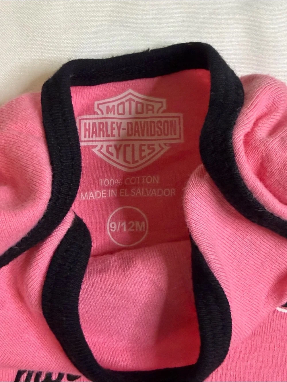 Harley-Davidson Baby Girl Onesie Bundle Size 6-12 Months